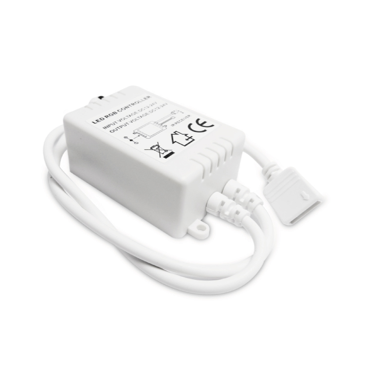 Controlador IR y Control Remoto RGB 24 botones, 12-24V 72-144W 6A