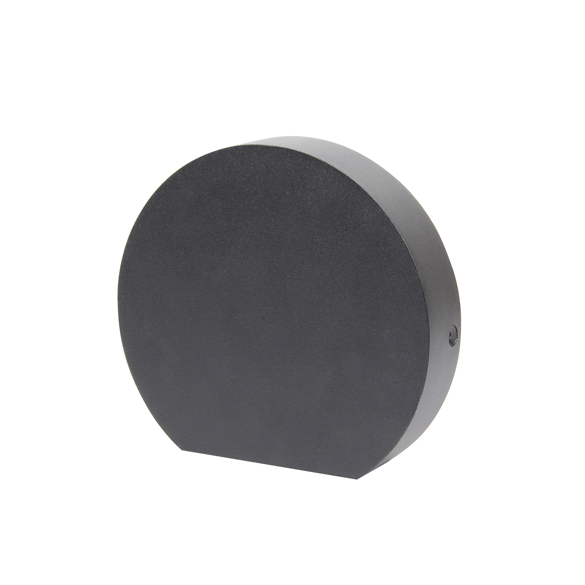 Aplique LED Exterior de Pared Semicircular 7W IP65 Negro 15cm 220V Blanco Calido