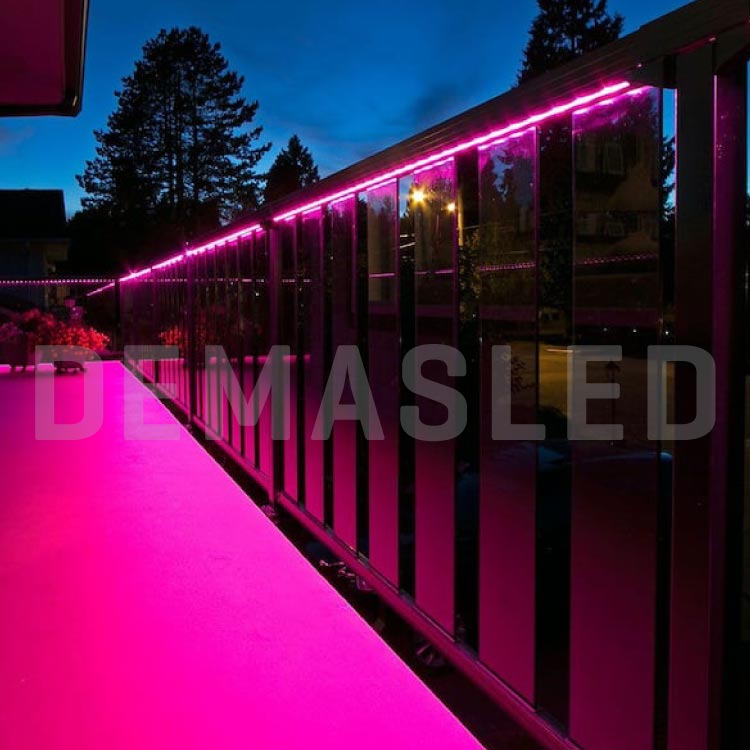 Tira LED de Neón SMD2835 IP67 12V 6W/m Rosado 120 LED/m 5m