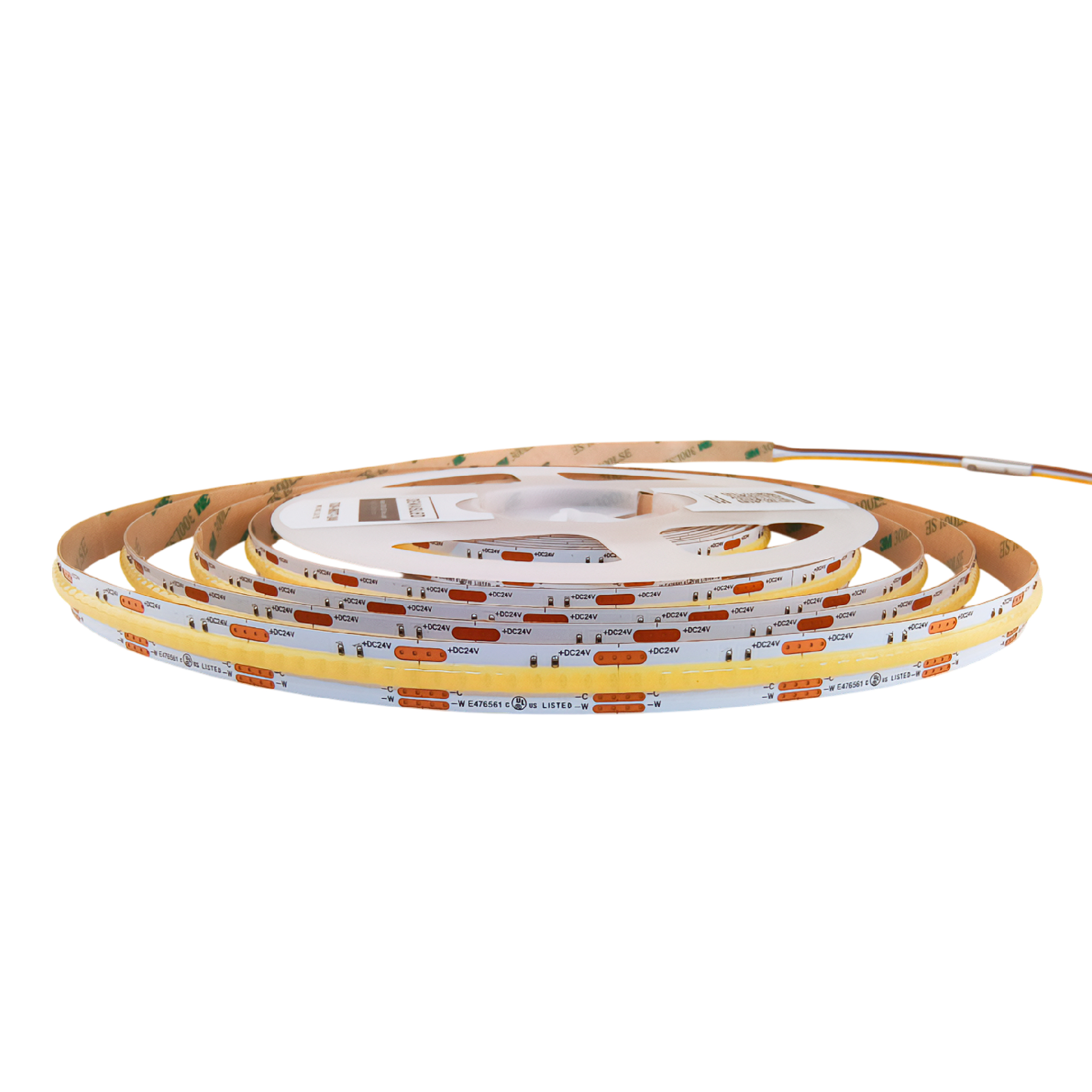 Tira LED COB 24V 16W/m CW-WW-CCT 720lm/m 608 LEDs/m, 10mm PCB x5m