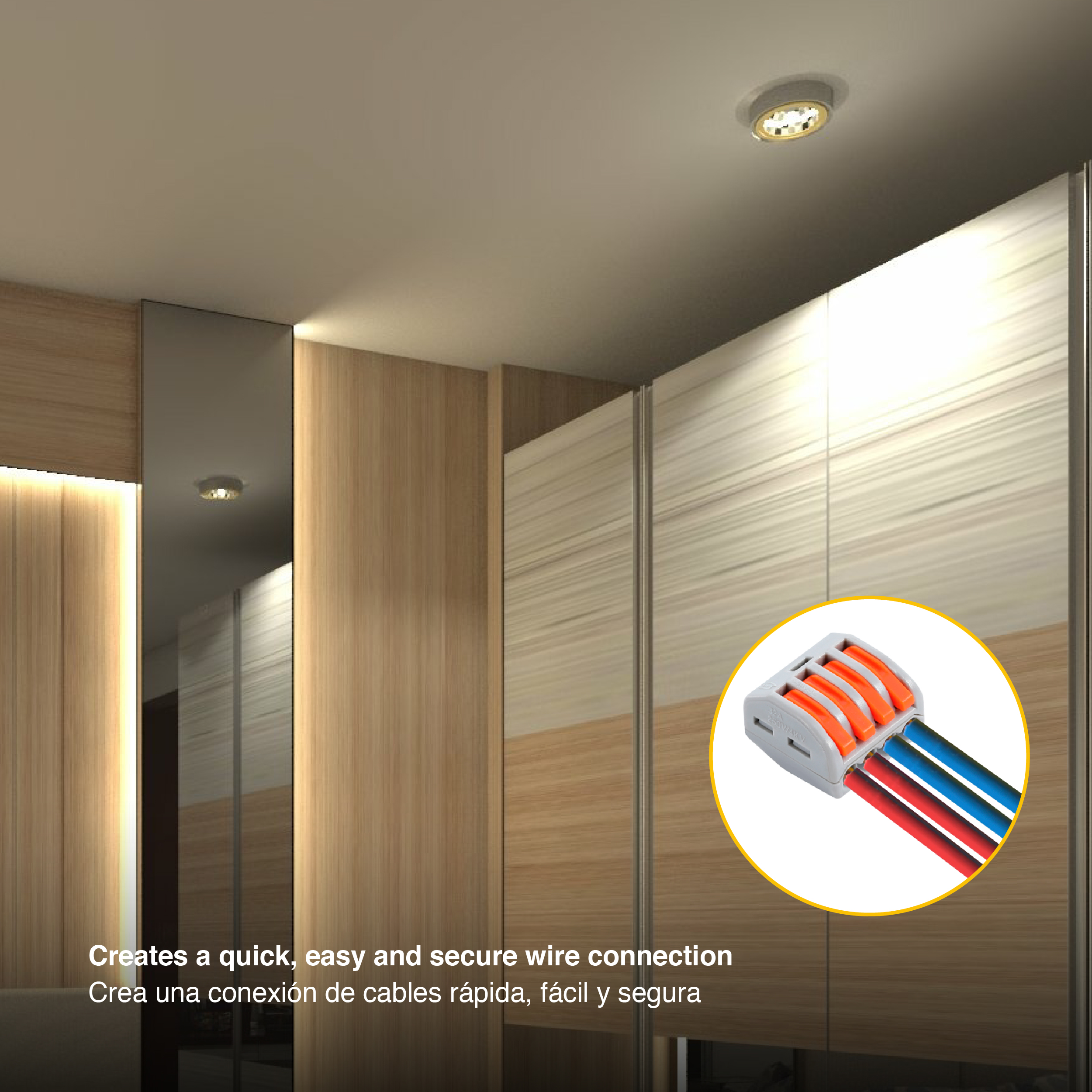 Kit de Conectores Empalme Fast Clip 2, 3, 4 y 5 Polos x85 piezas