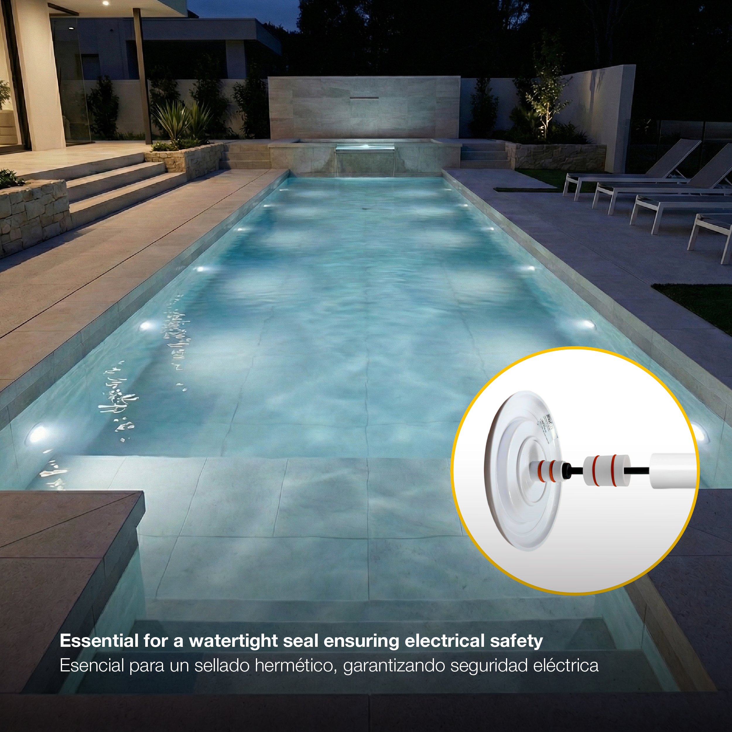 Accesorio para Luminarias de Piscina 14.4x19mm