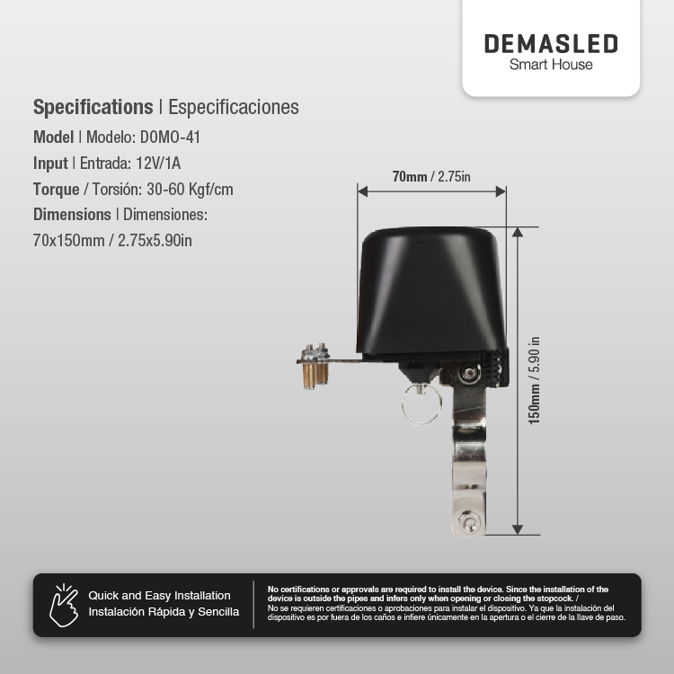 Dispositivo Smart WIFI para Apertura/Cierre Automático de Válvula