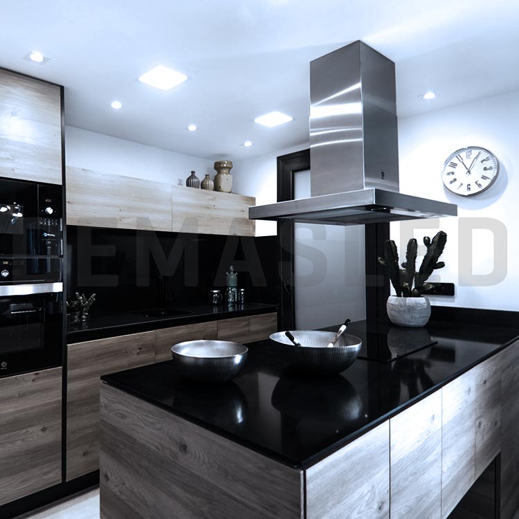 Panel LED cuadrado blanco de 30x30cm, 24W 1920lm Frío, empotrar