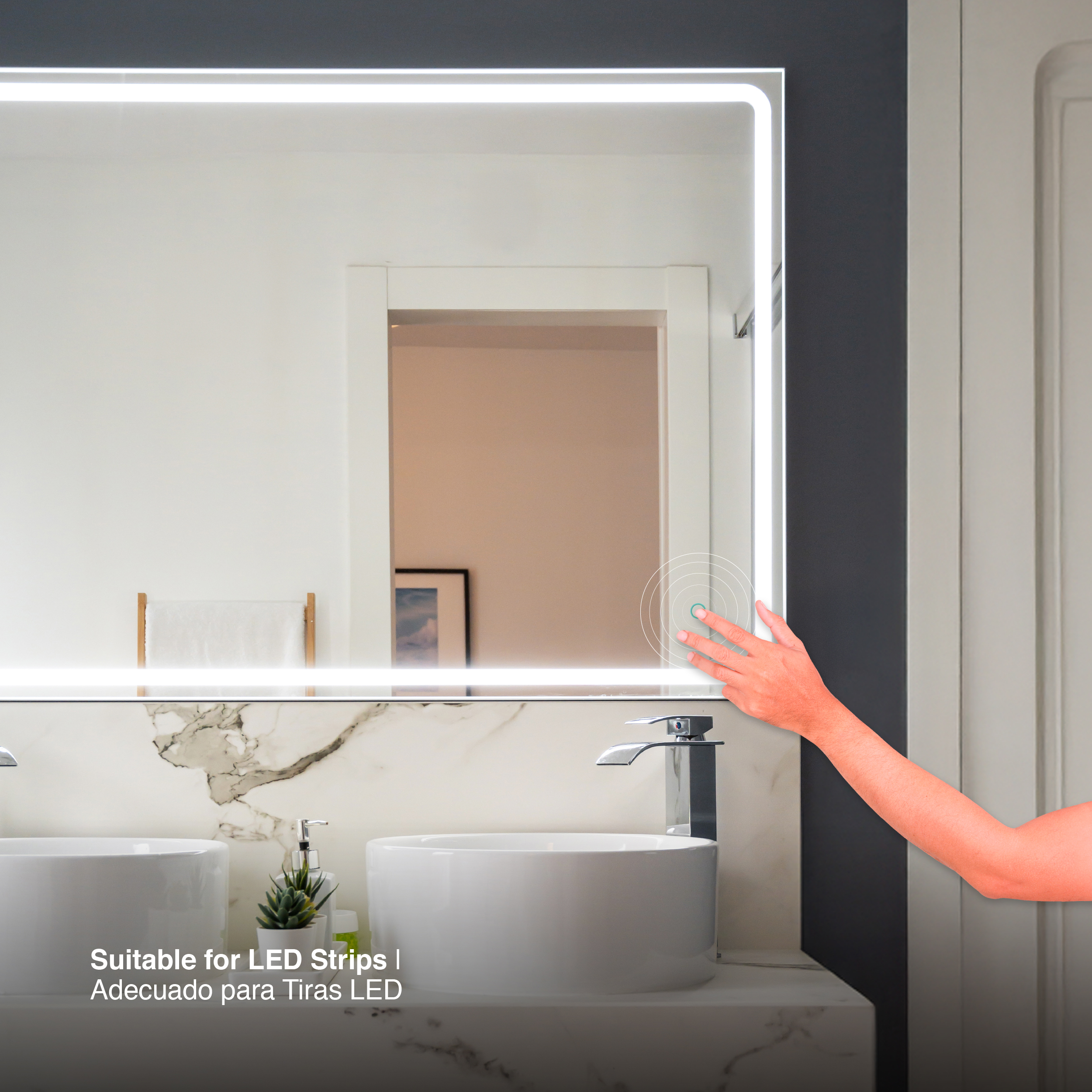 Sensor de Espejos ON/OFF Dimerizable 12-24V