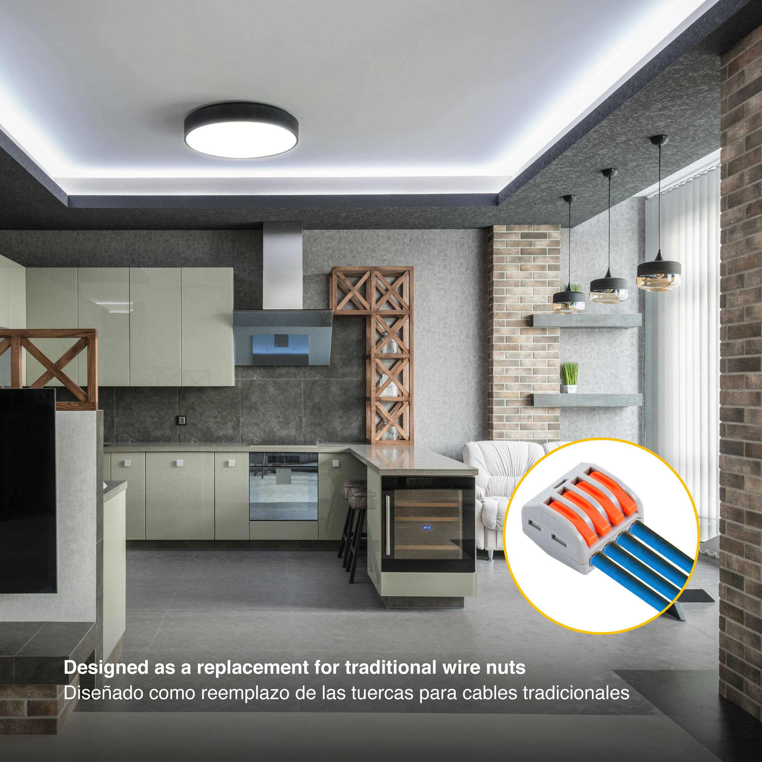 Conector Empalme Fast Clip, 4 Polos