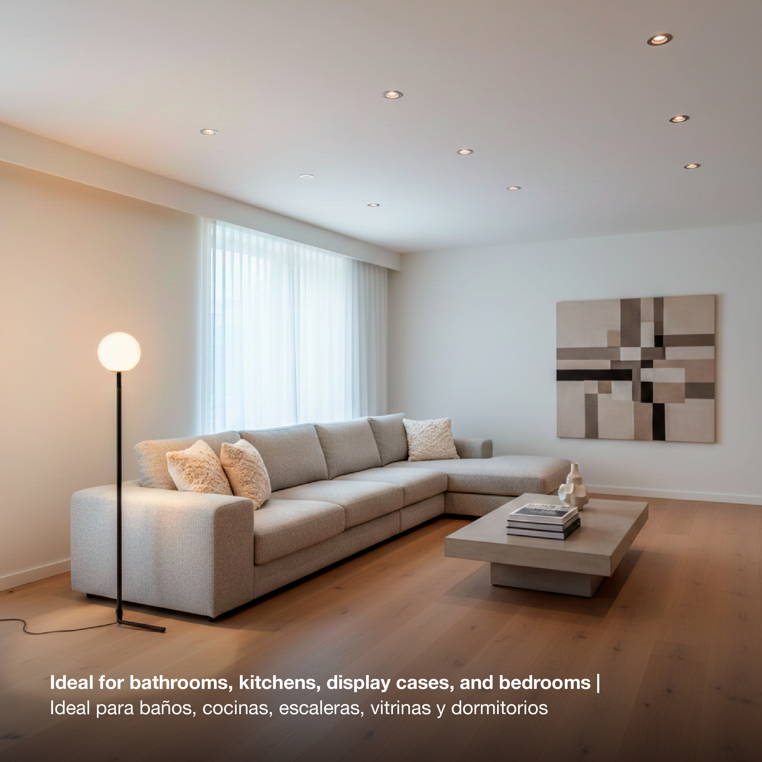 Lámpara LED G9 7W Cover Transparente Blanco Cálido 3500°K 220-240VAC