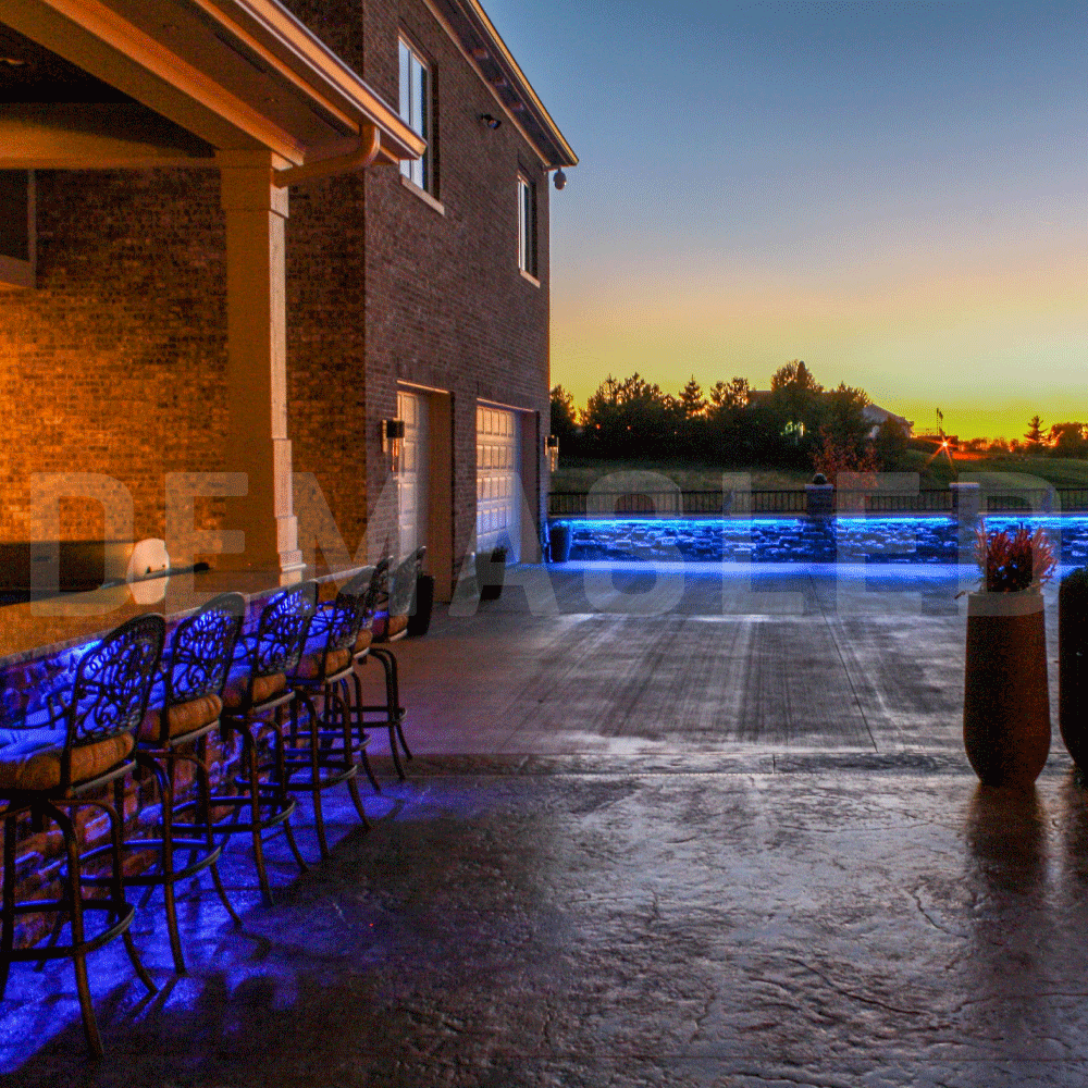 Tira LED SMD2835, IP68, 12V 12W/m, Azul 360lm/m, 60 LED/m, 5m