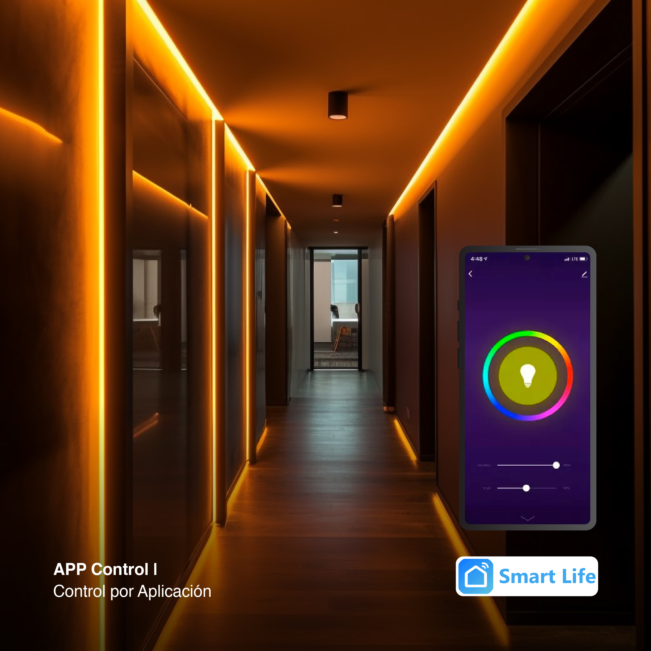 Controlador LED Pixel 5 en 1 RGB+RGBW CCT 5-24V 10A 2,4Ghz.