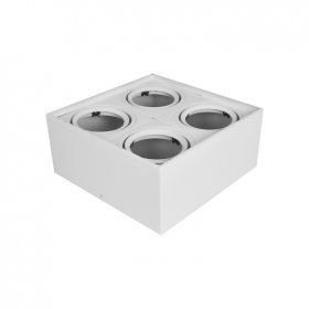 Luminaria BOX de Aplicar Blanco de 30x30x14cm, para 4 Lámparas AR111