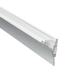 Perfil de Aluminio Esquinero 37,4x48,6mm Blanco, Cover Opal Blanco x 2m