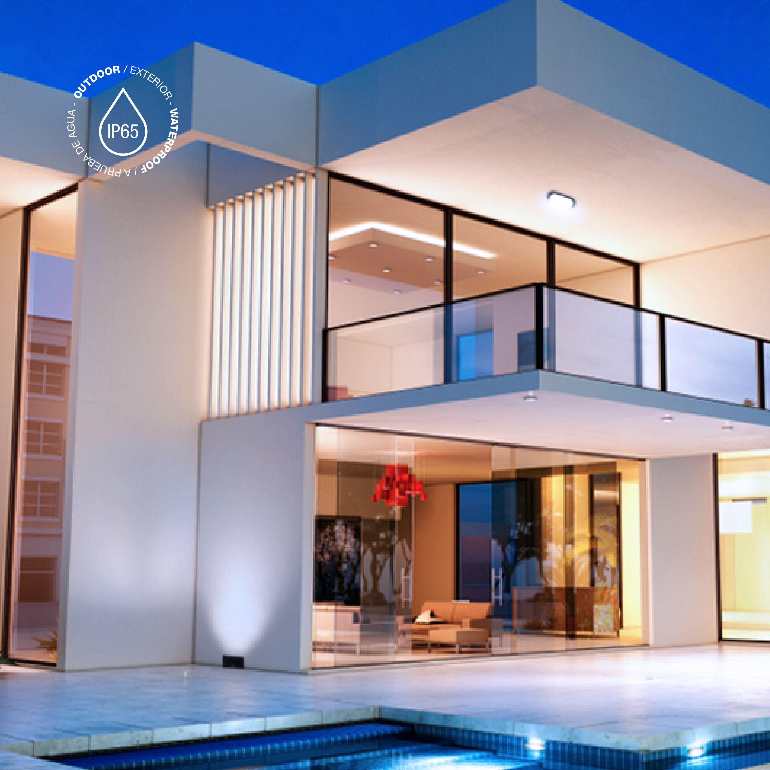 Reflector LED de Exteriores IP65, 100W 8.500lm Blanco Frio, 220-240Vac