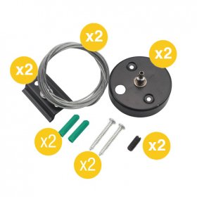 Kit de 2 Cables de Suspensión para Lámparas Track Light