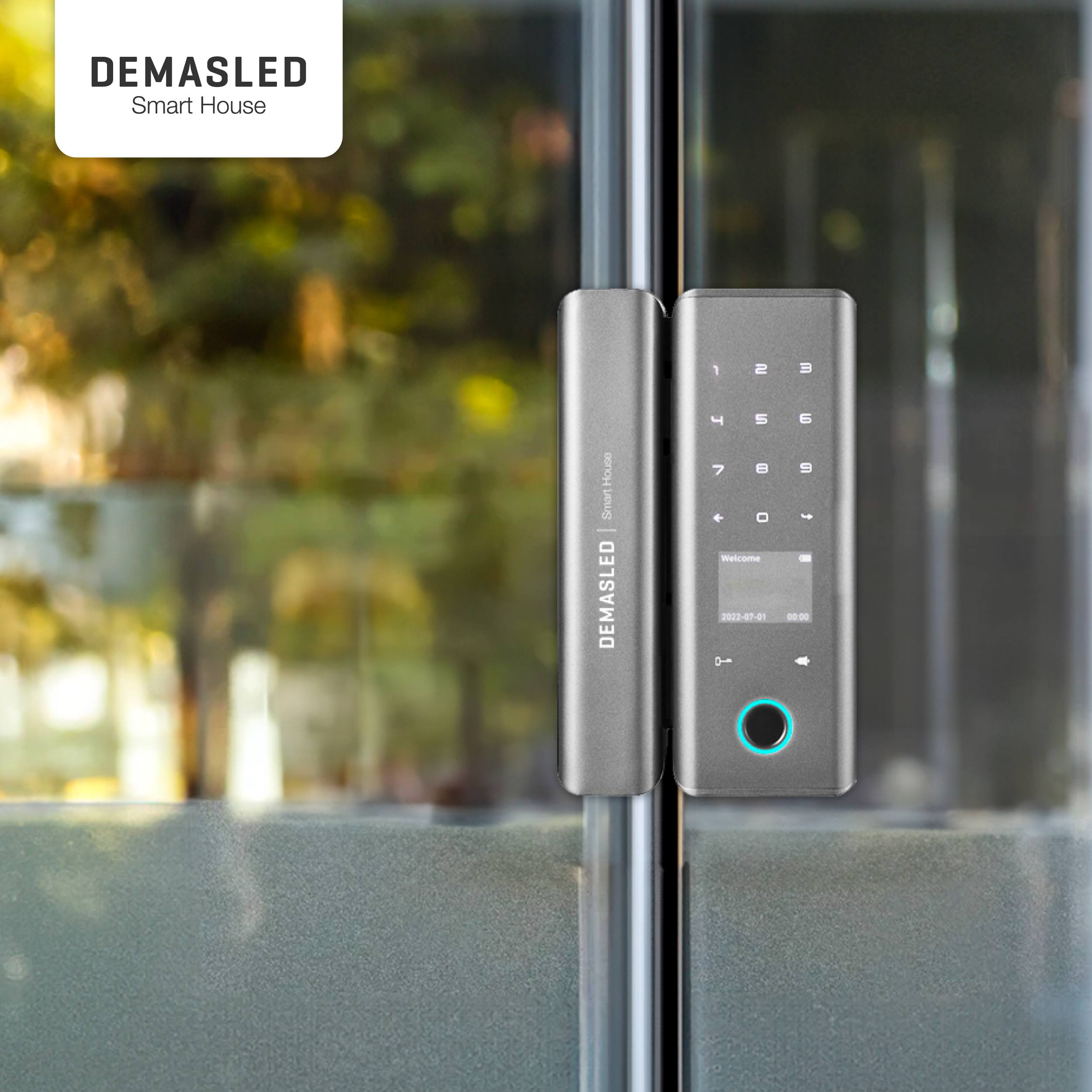 Mini Cerradura para Blindex Biométrica Smart WiFi