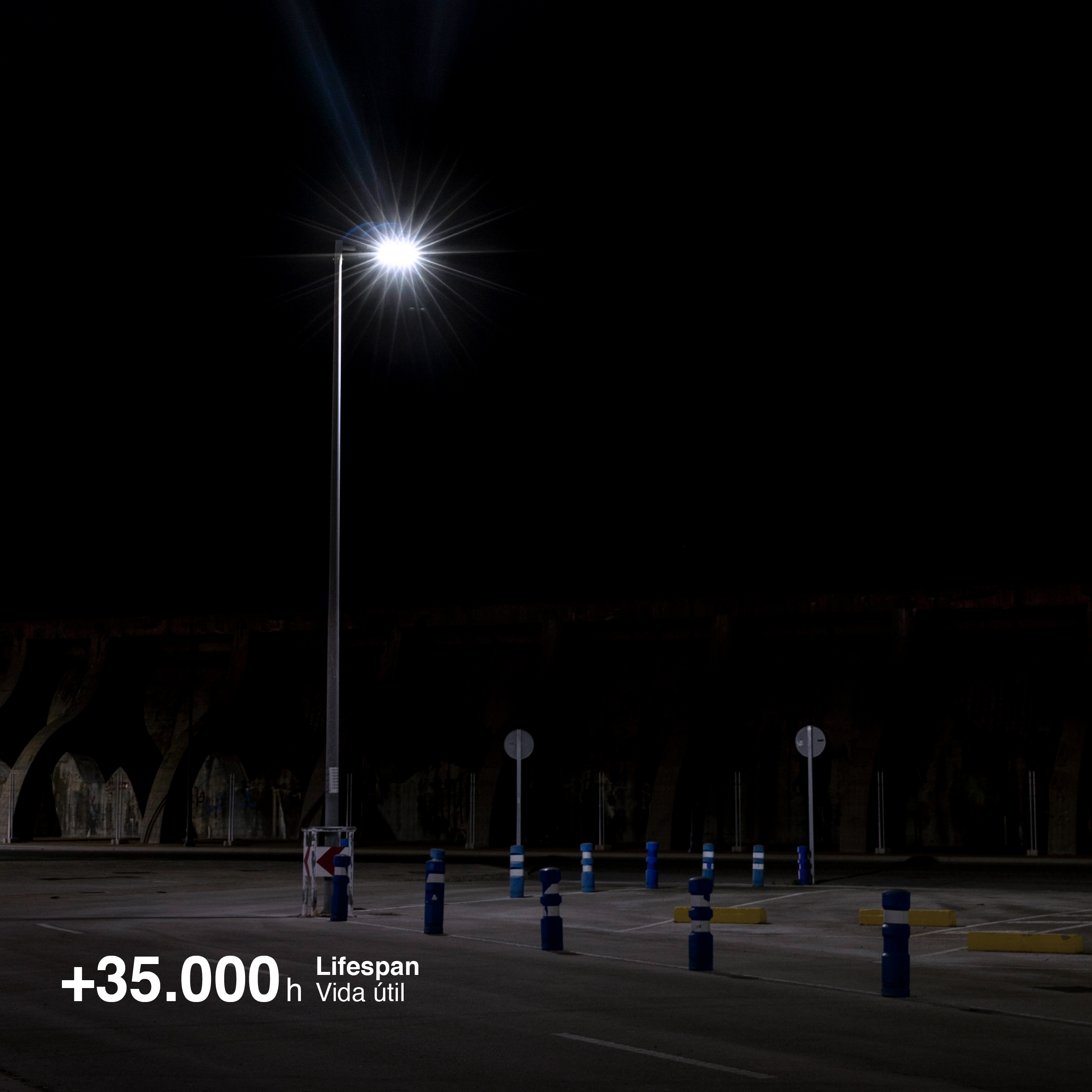 Luminaria LED de Calle 50W Blanco Frío 6500K 5000lm IP65