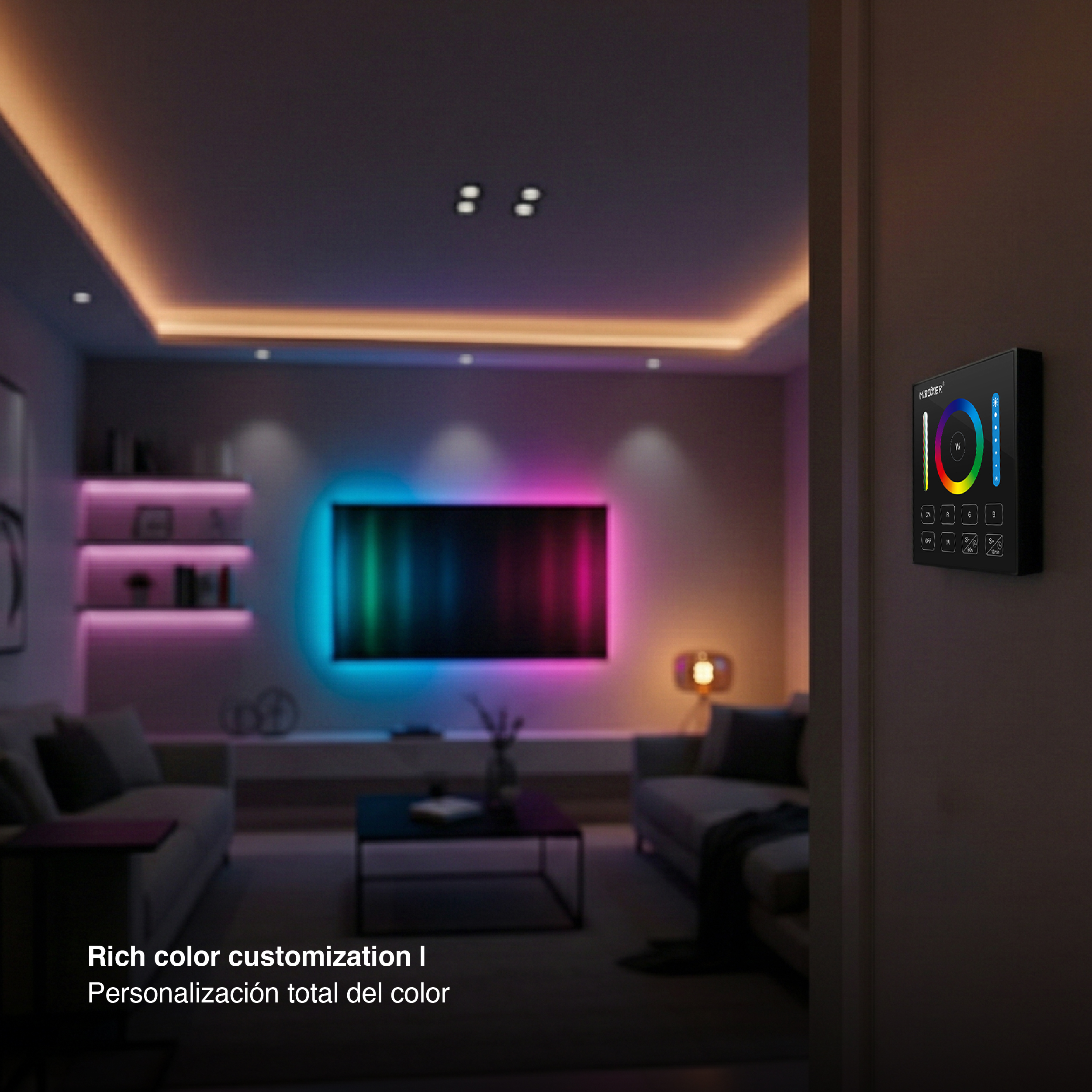 Panel Remoto RGB+CCT 3V 2.4Ghz