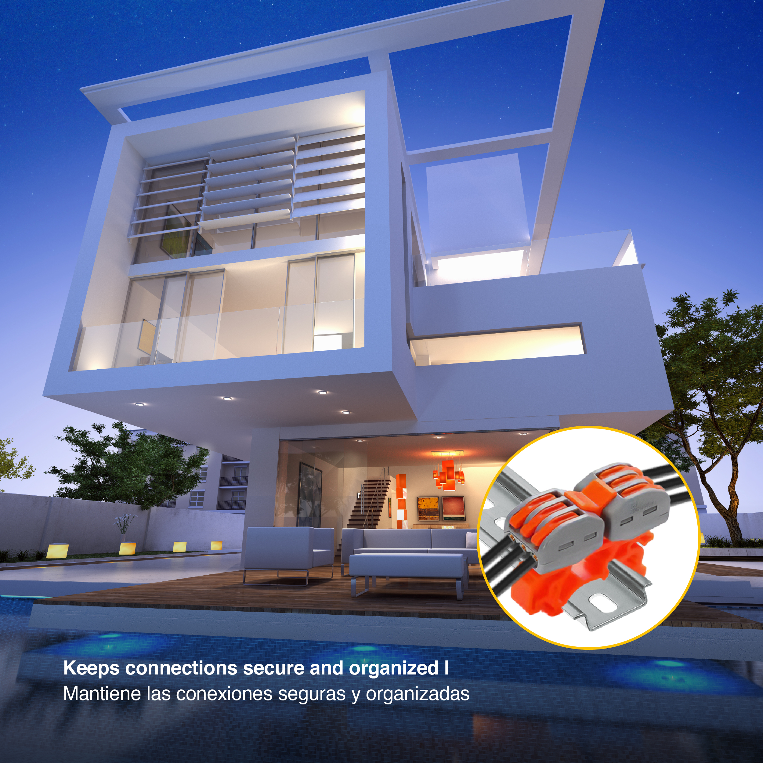 Base de fijación para Conectores tipo Carril Din 426x33,9mm 