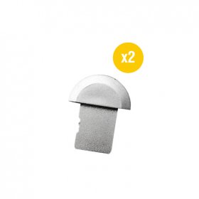 Kit de 2 tapas para perfil de aluminio, PER-34-2M