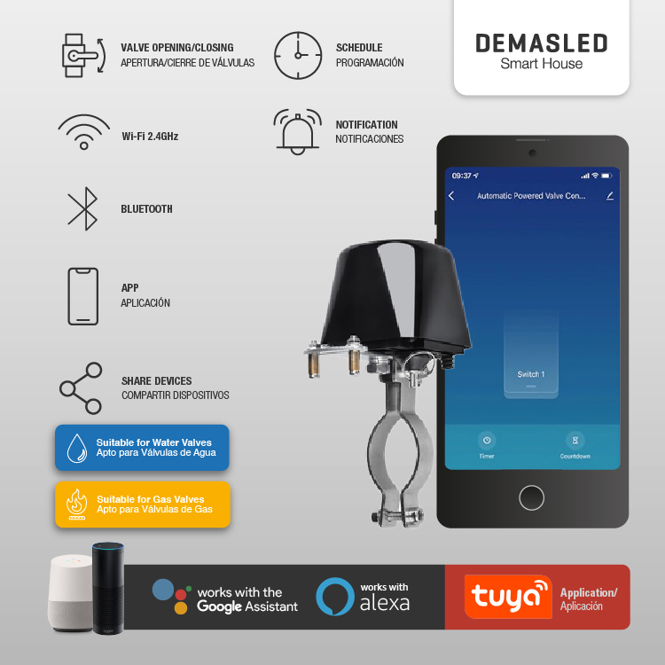 Dispositivo Smart WIFI para Apertura/Cierre Automático de Válvula