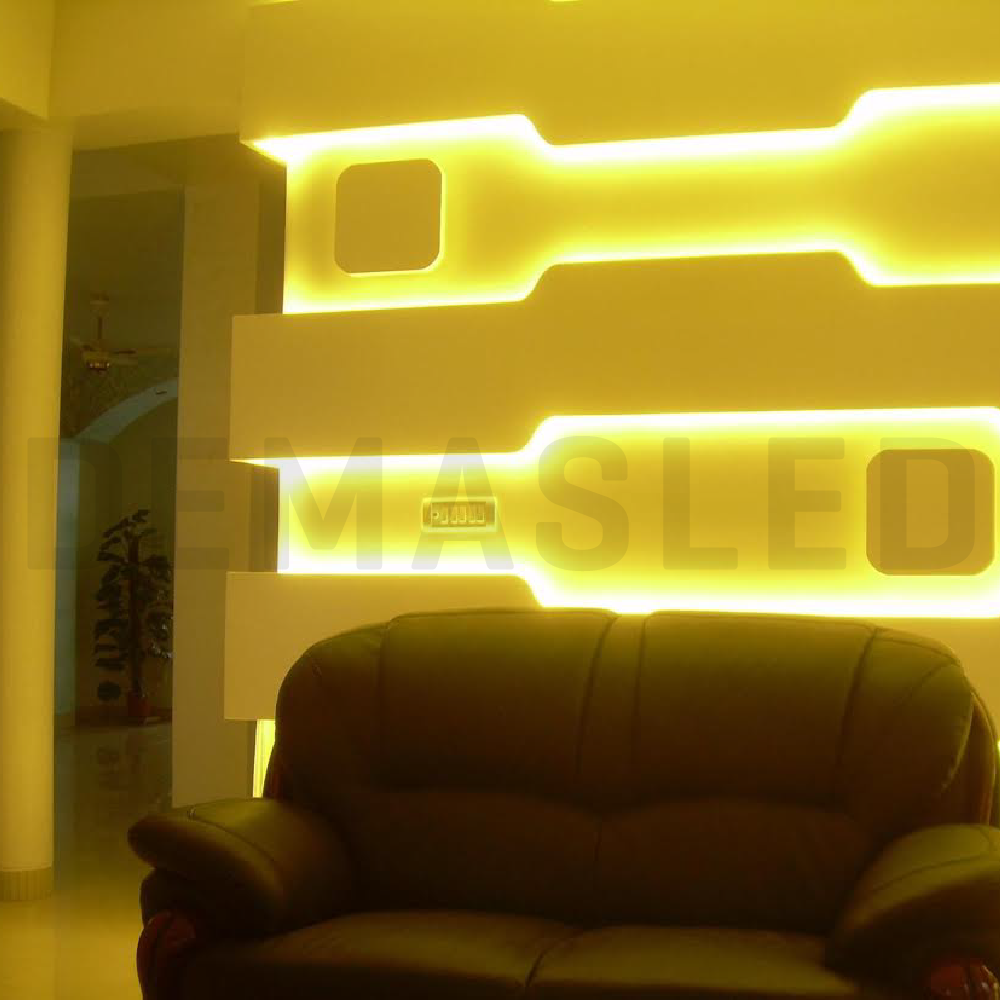 Tira LED SMD2835, 12V 12W/m Amarillo 585nm, 180lm/m 60 LED/m, 5m