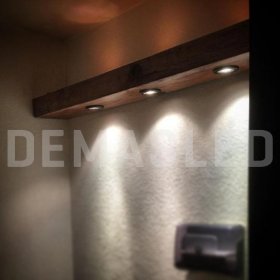 Spot Plástico Móvil Negro 9.2cm Corte 6.5cm para Lámparas GU10