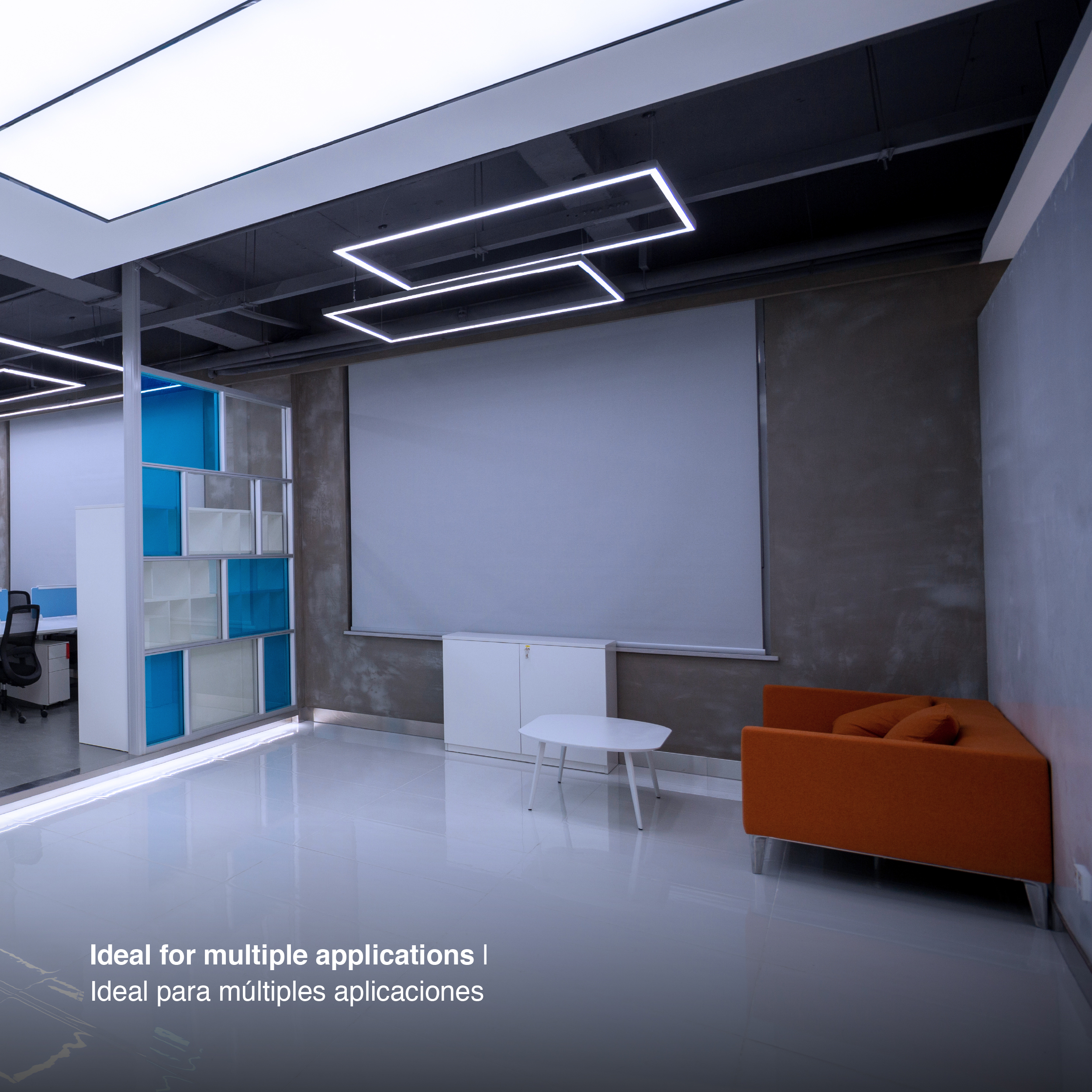 Marco Luminoso LED de 60x30cm 36W 4000lm blanco Frío 6000K