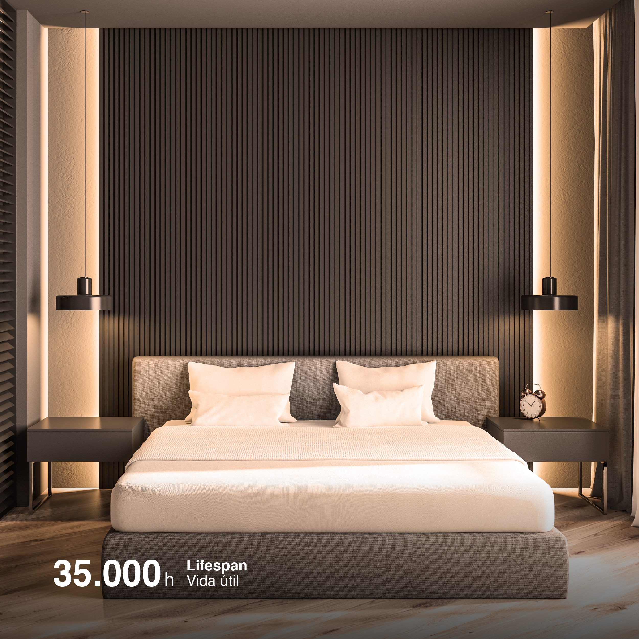 Tira LED COB 24V 8W/m Blanco Cálido 540lm/m 504LEDs/m, 5mm PCB IP33 x5m