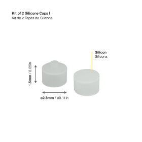 Kit de 2 tapas de Silicona para tex-11/12 