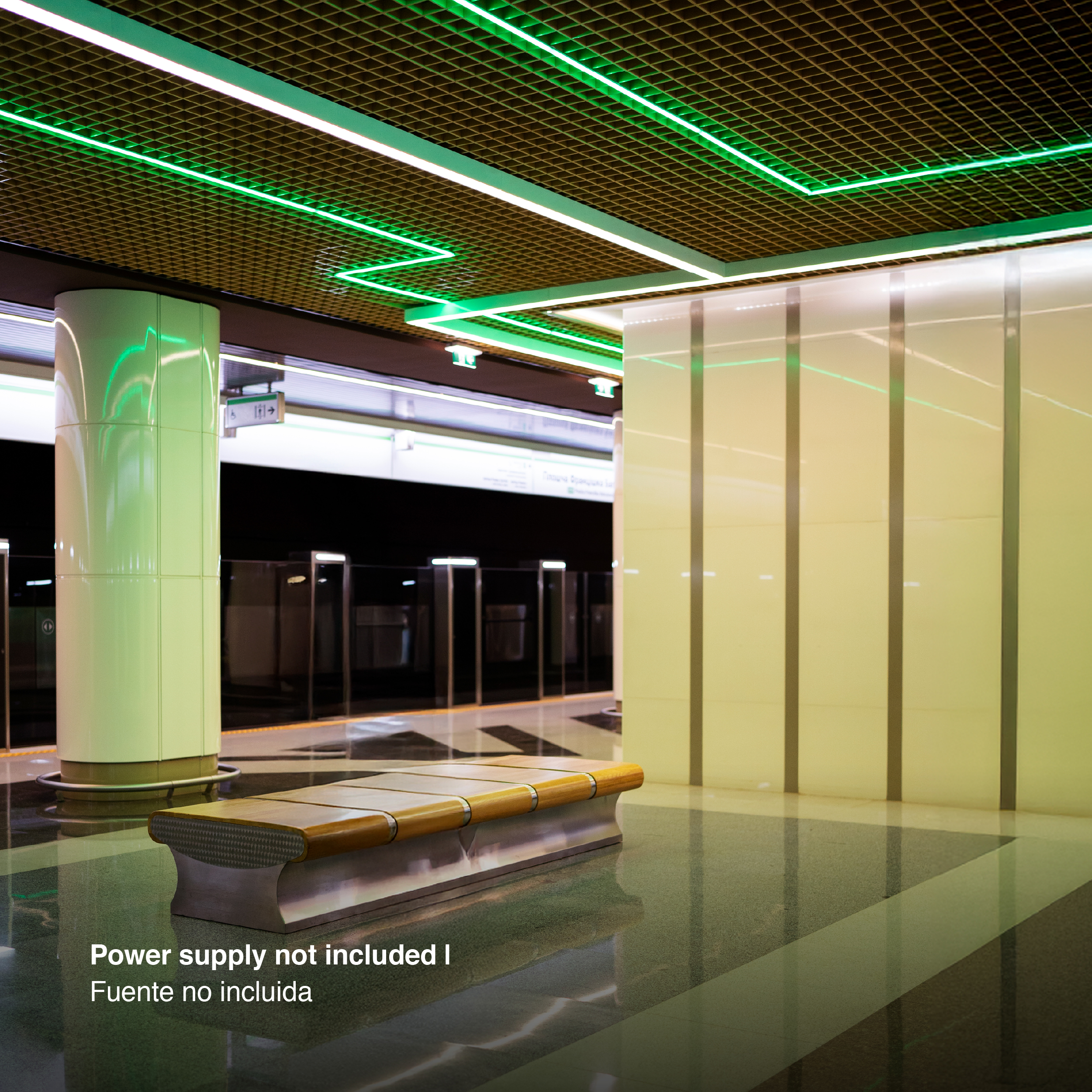 Tira LED COB Pixel 24V 21W/m RGB+Blanco Frío 784 LEDs/m, 10mm PCB IP33 x5m