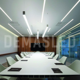 Perfil de Aluminio Linear Duo 88x70mm Anodizado, Cover Opal Blanco x2m