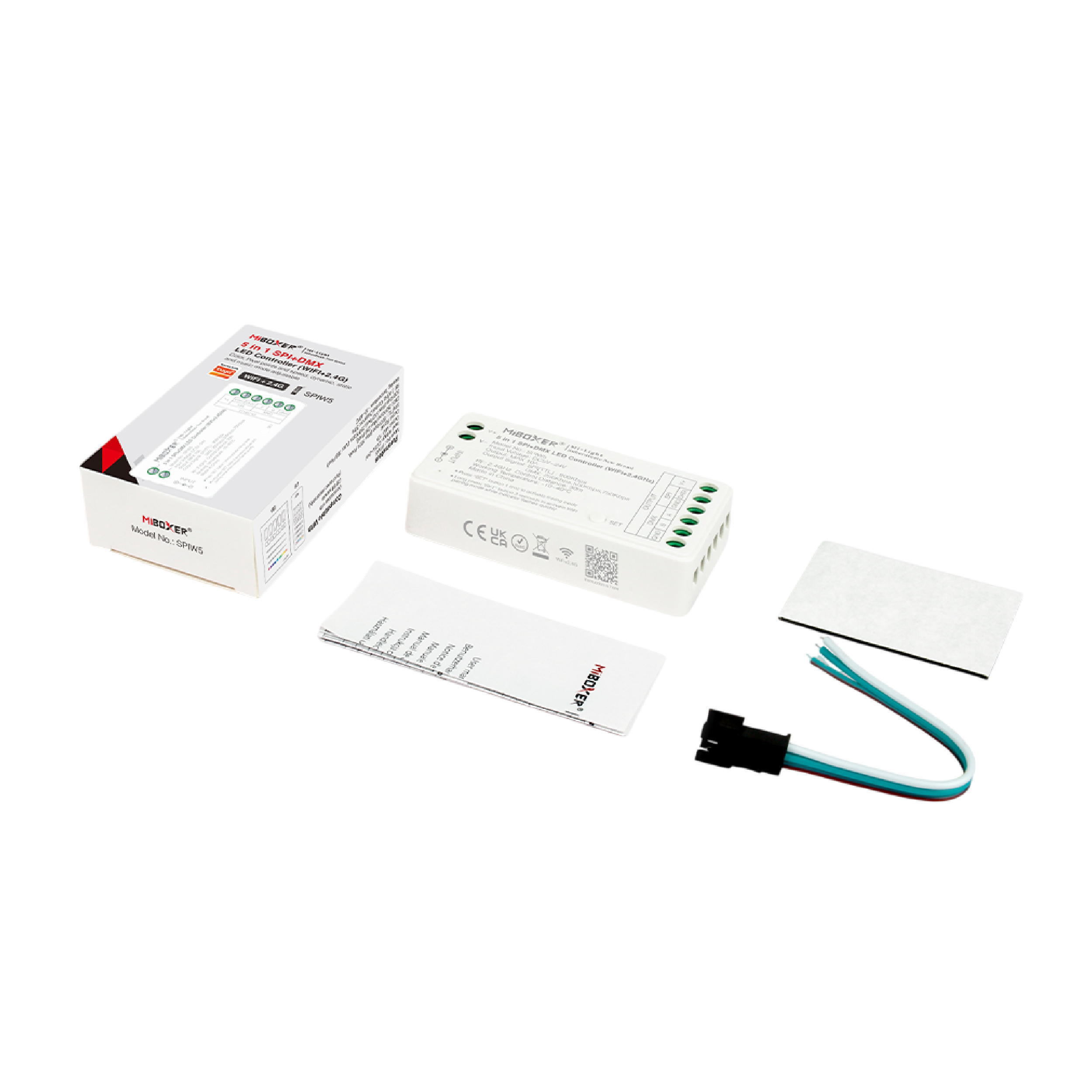 Controlador LED Pixel 5 en 1 RGB+RGBW CCT 5-24V 10A 2,4Ghz.