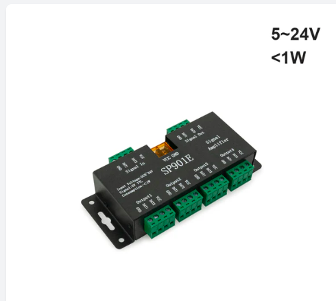 Amplificador Alta Velocidad, 4 canales. 5-24V 45-216W 9A