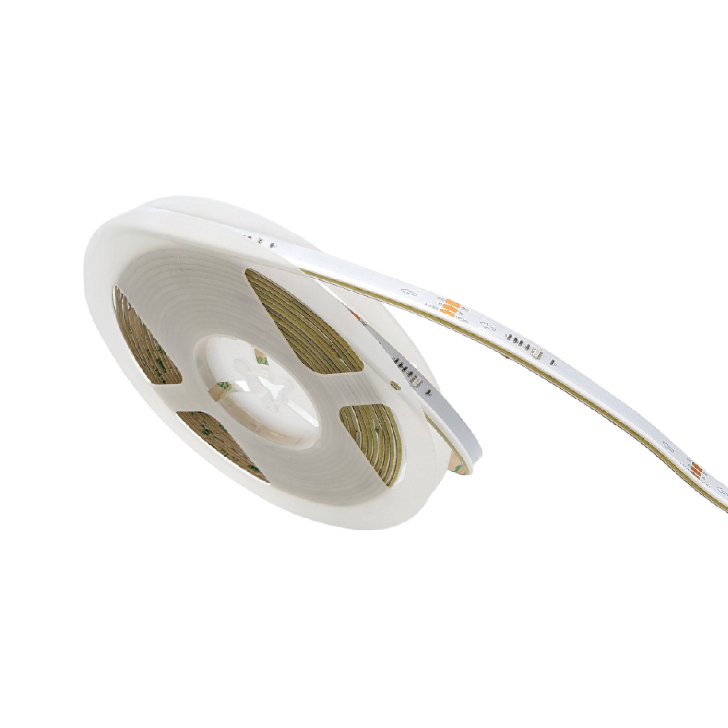 Tira LED COB Programable IC Pixel 24V 11W/m Blanco Cálido 3000°K, 10mm PCB x5m