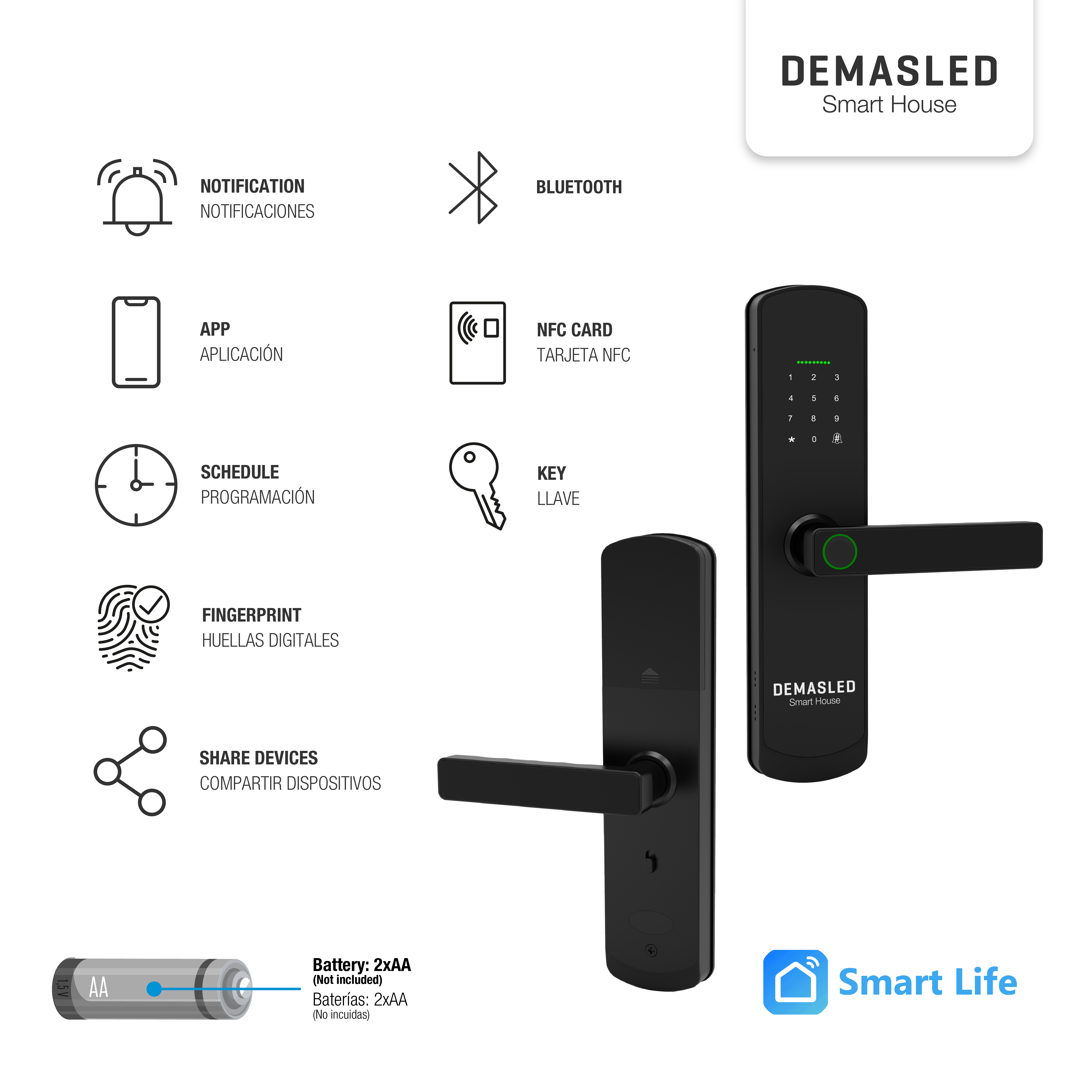 Cerradura Biométrica Smart WIFI