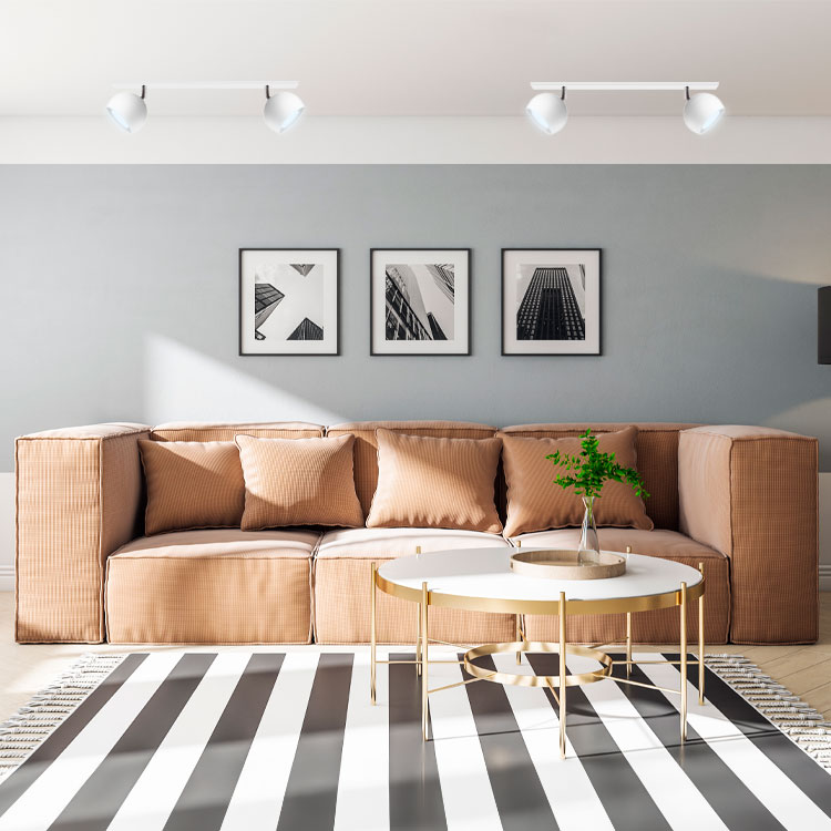 Lampara Colgante Mini Balloon Ø 10 cm Blanco para 2 luces GU10