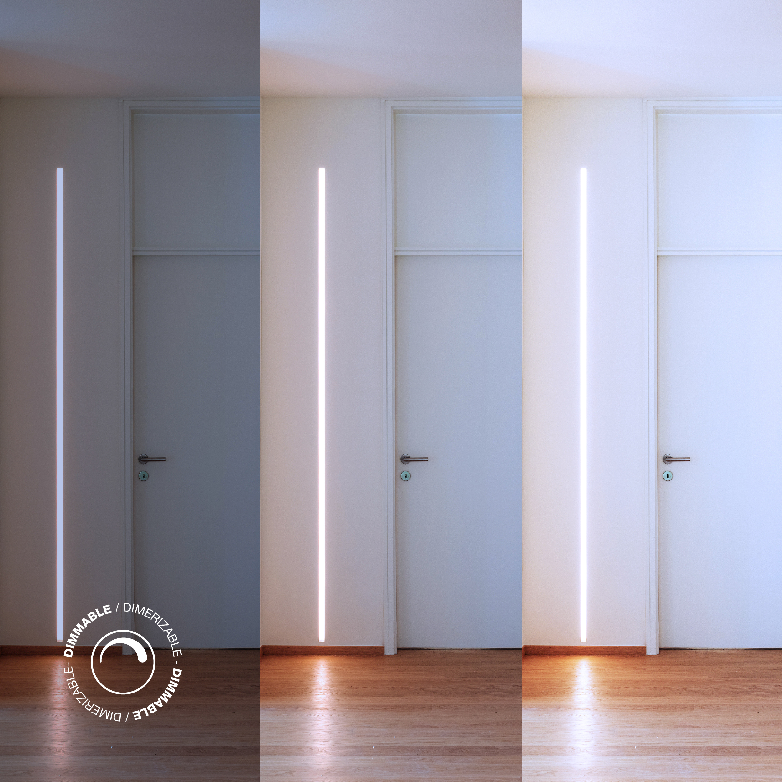 Tira LED COB 24V 15W/m Blanco Frío 1700lm/m 528 LEDs/m, 10mm PCB IP33 x 5m