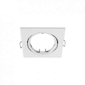 Spot Móvil Blanco 9x9cm Corte 6.5cm para Lámparas GU10 y MR16