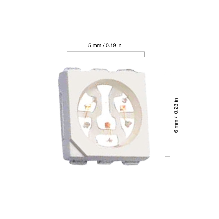 LED SMD5060 3,2V 0,18W 60mA, Azul 470nm, 800mcd