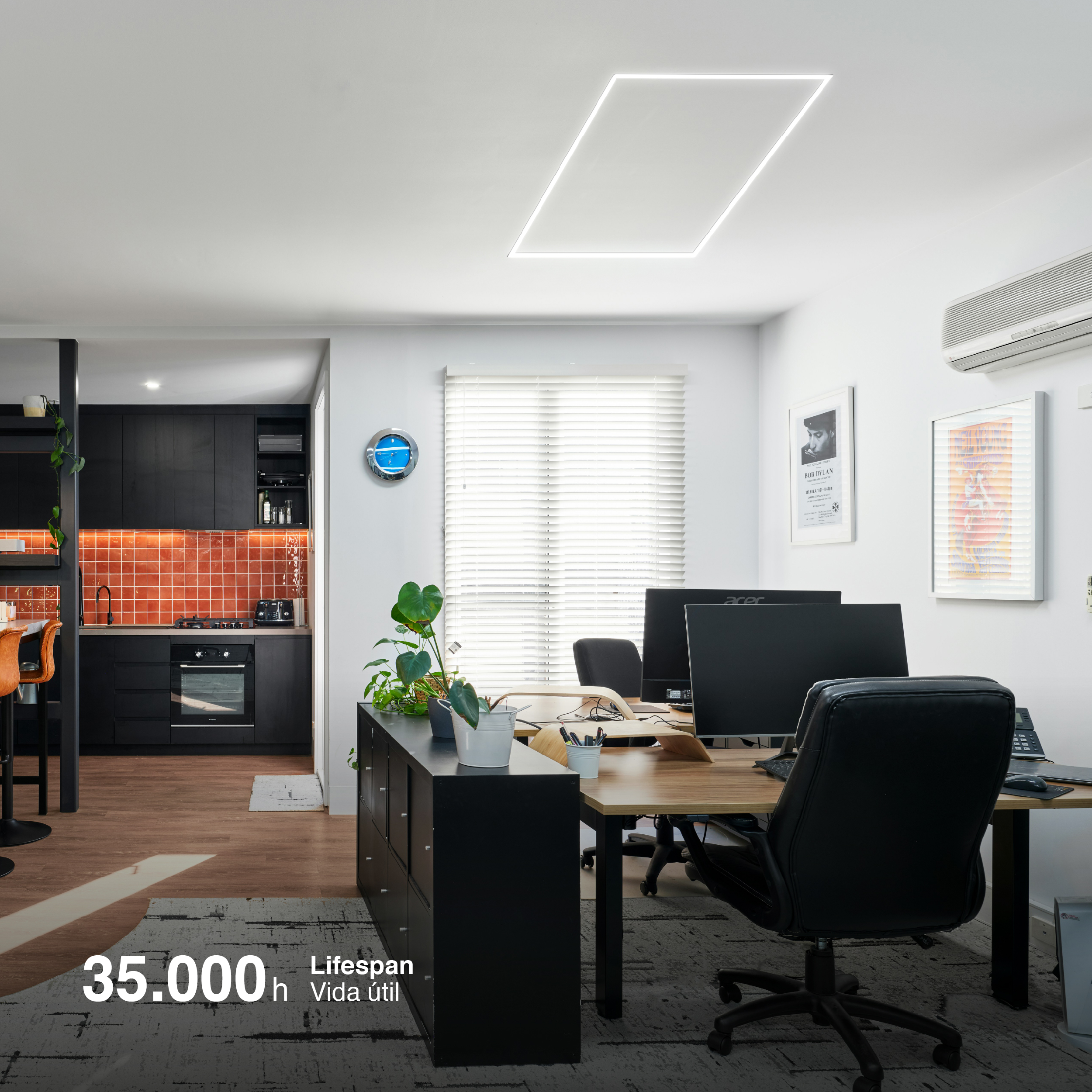 Marco Luminoso LED de 120x60cm 65W 4000lm blanco Neutro 4000K