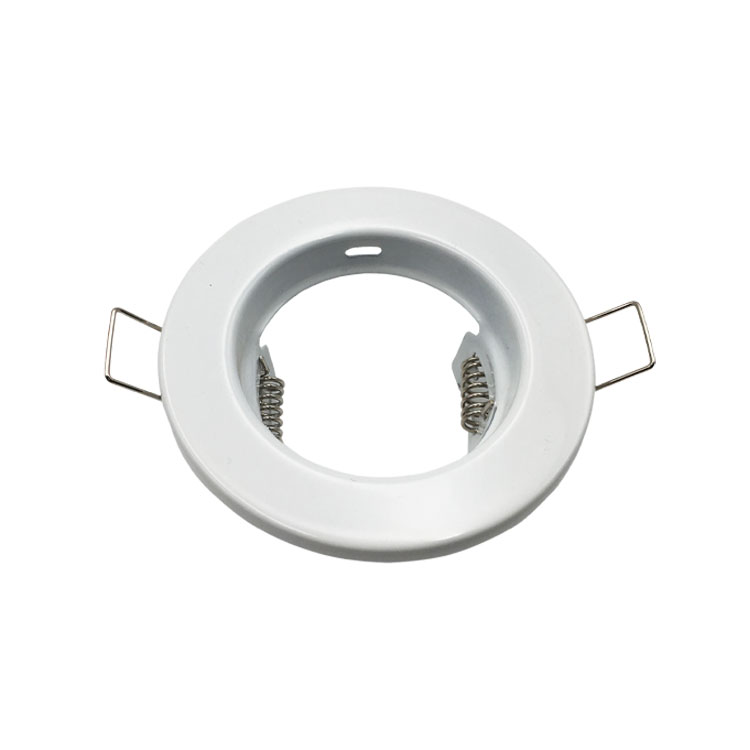 Spot Fijo Blanco 8cm Corte 5.5 cm para Lámpara GU10 o MR16