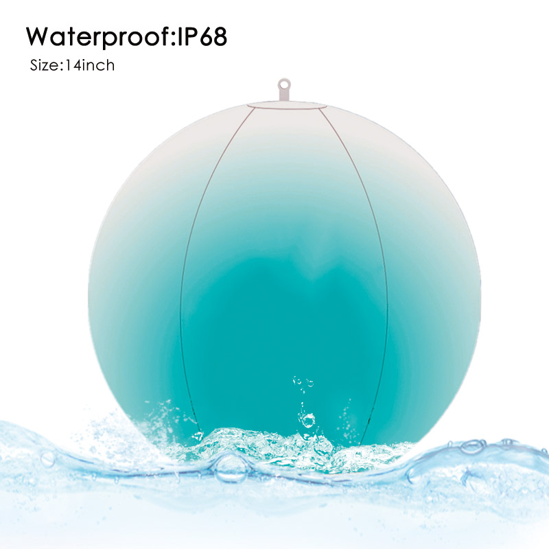 Globo Solar LED, Inflable con Control, RGB y Blanco 38lm, IP68