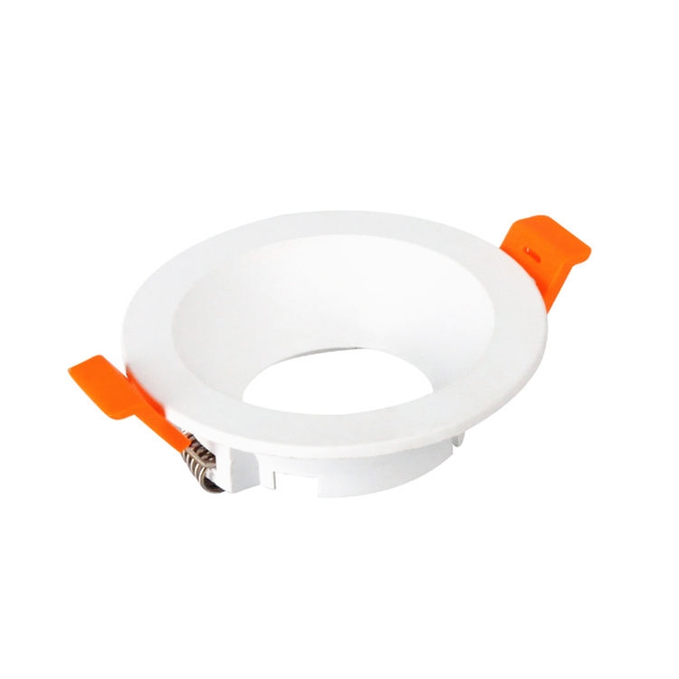 Spot Plástico Fijo Blanco 9cm Corte 7.5cm para Lámpara GU10