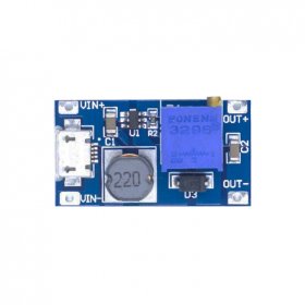 Módulo Step-Up MT3608 XY-016 Ajustable 9-26V 2Amax USB Booster DC-DC 