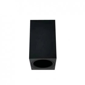 Spot Negro Fijo 5.7x5.7x10cm para Lámparas GU10