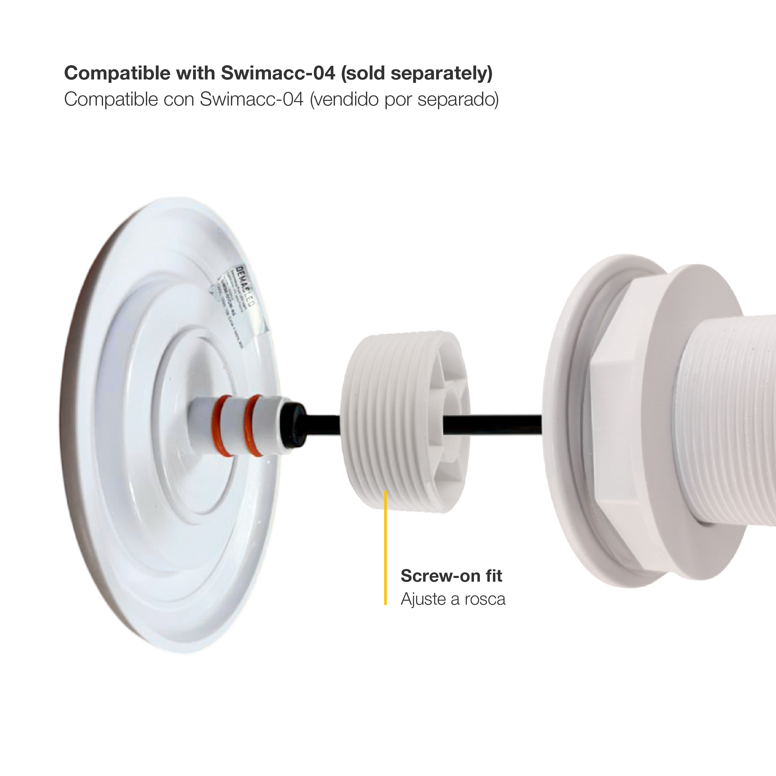 Accesorio para Luminarias de Piscina 28.8x28.2mm