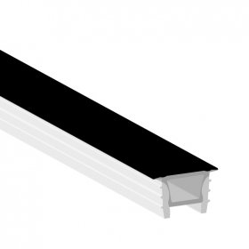 Perfil de Silicona Flexible para Tiras LED Negro x10mts