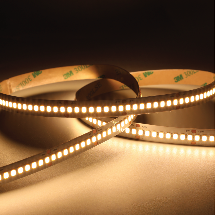 Tira LED SMD2835 12V 12W/m Cálido 1200lm/m 120 LEDs/m 8mm PBC, 5m