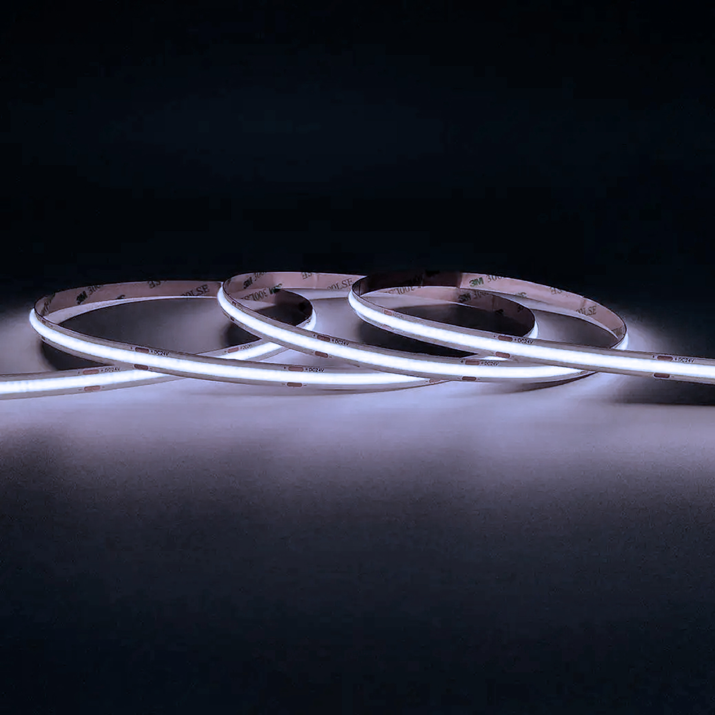 Tira LED COB 24V 11W/m, Blanco Frío 1100lm/m 480LEDs/m, 8mm, 5m