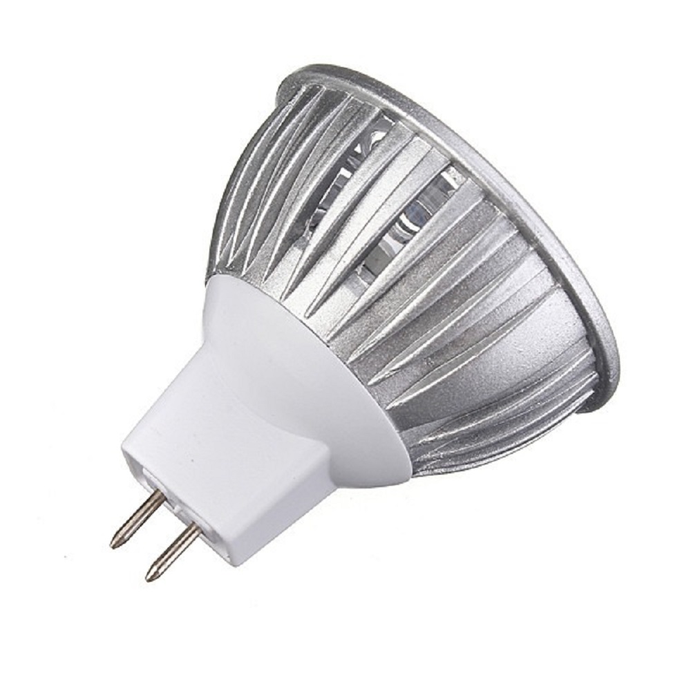 Bombilla MR16 de 3 Leds de 1 Watts Azul