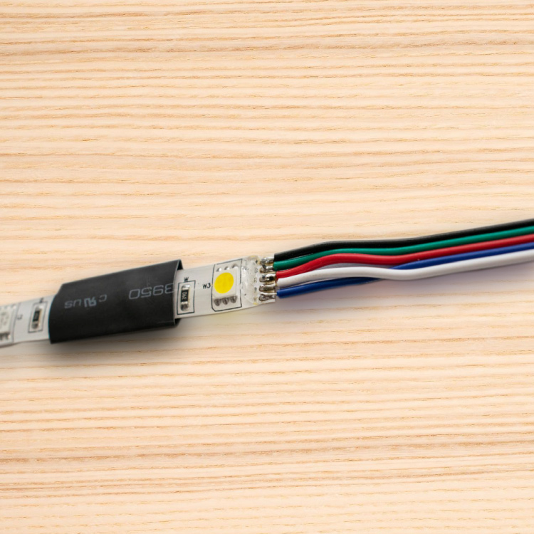Cable 4 polos de 0.5mm RGB  - 4x0.5mm (24AWG) - x1m ,48V Máx.